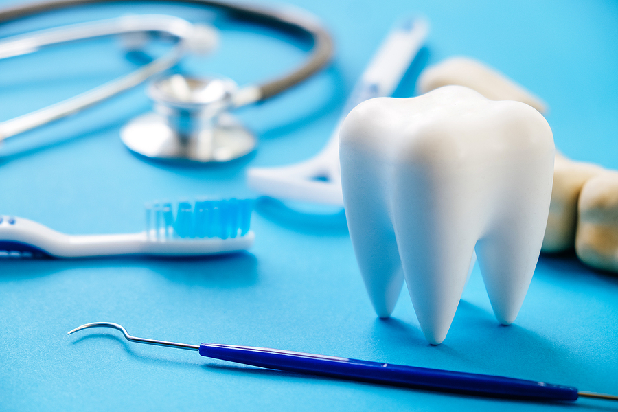 Amazing Growth and Benefits of Teledentistry: A Concept Image of Dental Hygiene Background