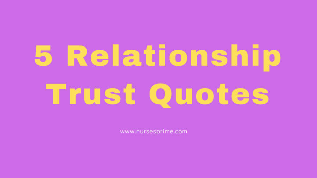 5 Relationship Trust Quotes