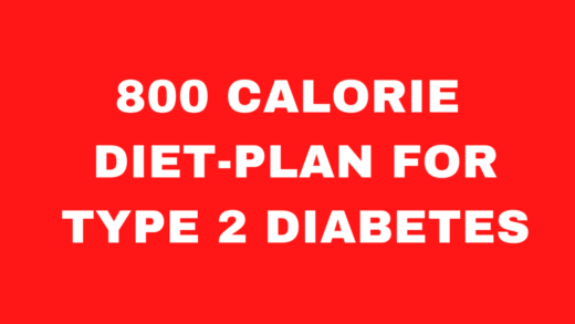 800 Calorie Diet-Plan for Type 2 Diabetes