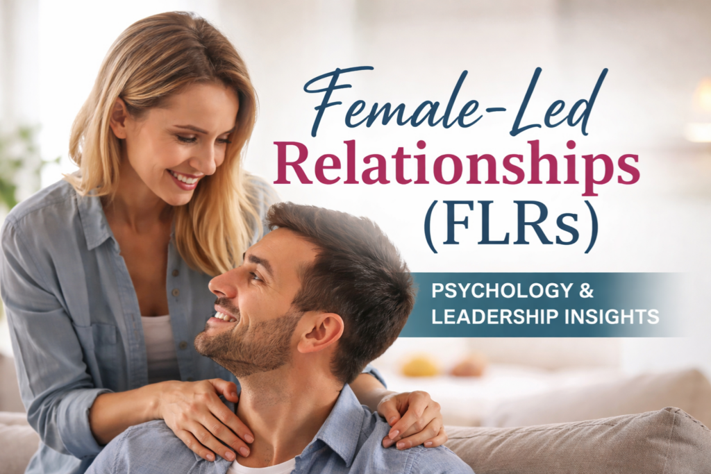 Female-led relationship (FLR) showing psychological trust, emotional connection, and female leadership dynamics
